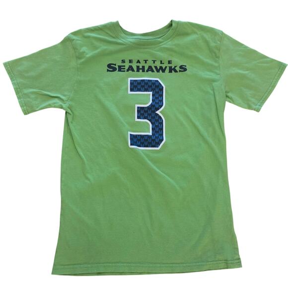 Seattle Seahawks Lime Green T-Shirt Size 14-16 - Picture 1 of 3